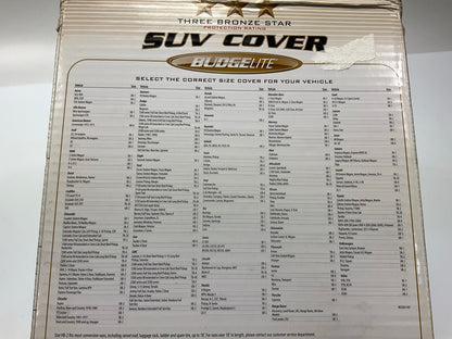 Budge UB1 Basic SUV Cover Dirtproof, Scratch Resistant, Breathable, Up To 15.5'