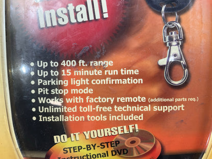 Bulldog Security RS82 Remote Vehicle Starter System Kit Black 1-Button Remote