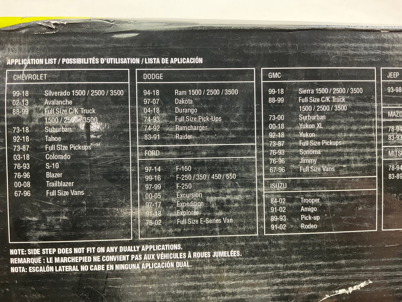 Bully AS500S UNIVERSAL Adjustable Truck Side Step Polished T304 Stainless Steel