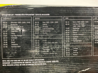 Bully AS500S UNIVERSAL Adjustable Truck Side Step Polished T304 Stainless Steel