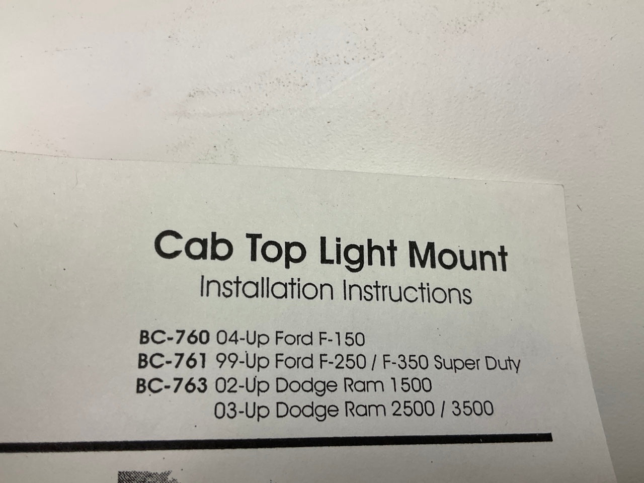 BULLY Auxiliary 3rd Brake Light Lamp Roof Mount Bracket For 2002-Up Dodge Ram