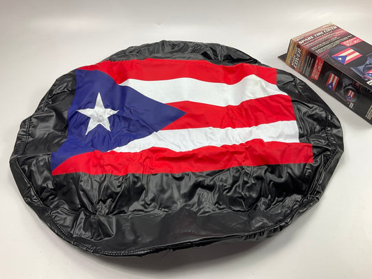 Bully CM10 ''PUERTO RICO'' One Star Flag Spare Wheel Cover For Jeep 26.5-32.5''