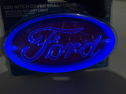 Bully CR-017F Licensed Ford Lighted Oval LED Hitch Cover Brake Light ''FORD''