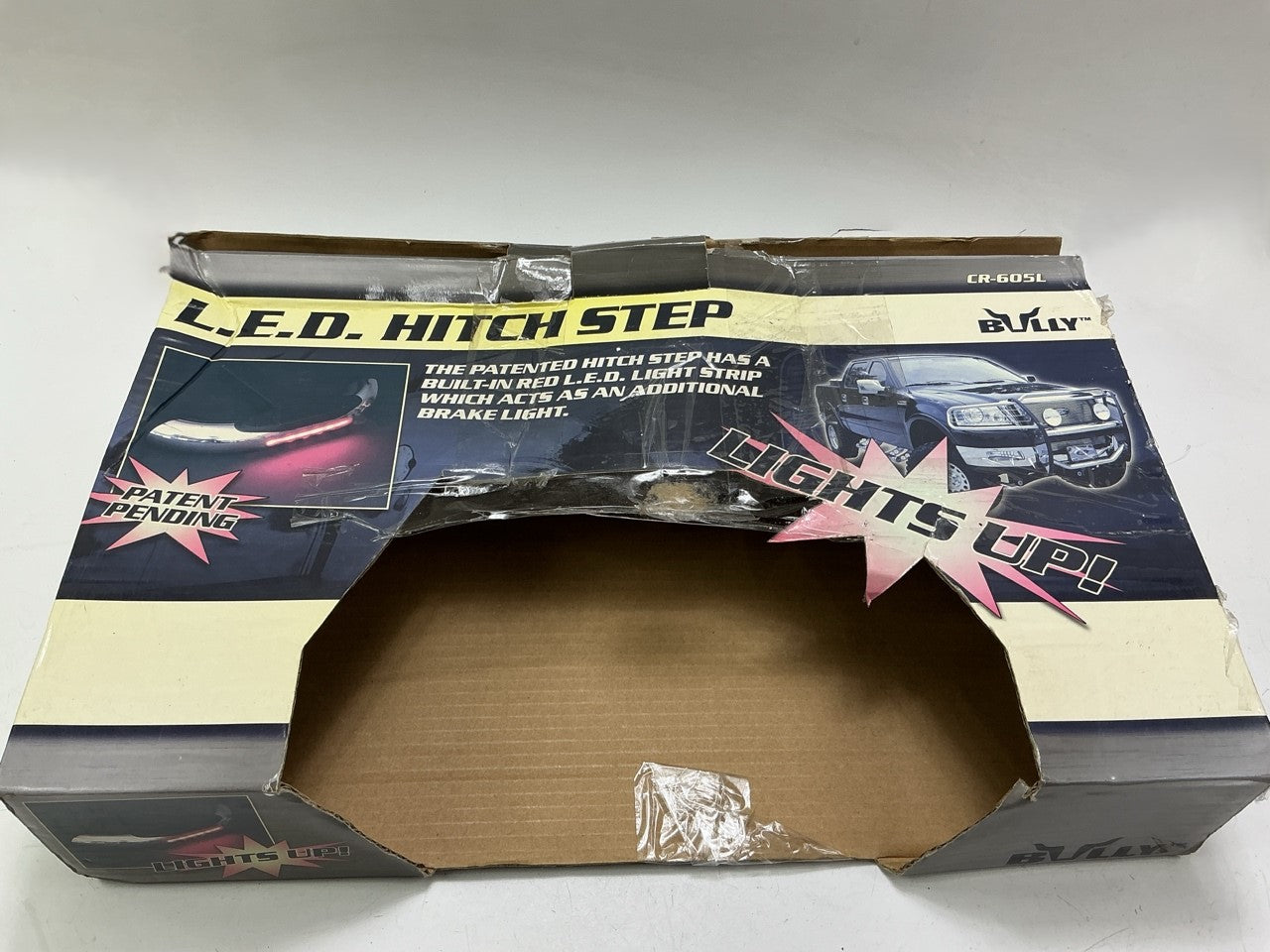 NEW - OPEN BOX - Bully Chrome Heavy-Duty Truck SUV LED Brake Light Hitch Step