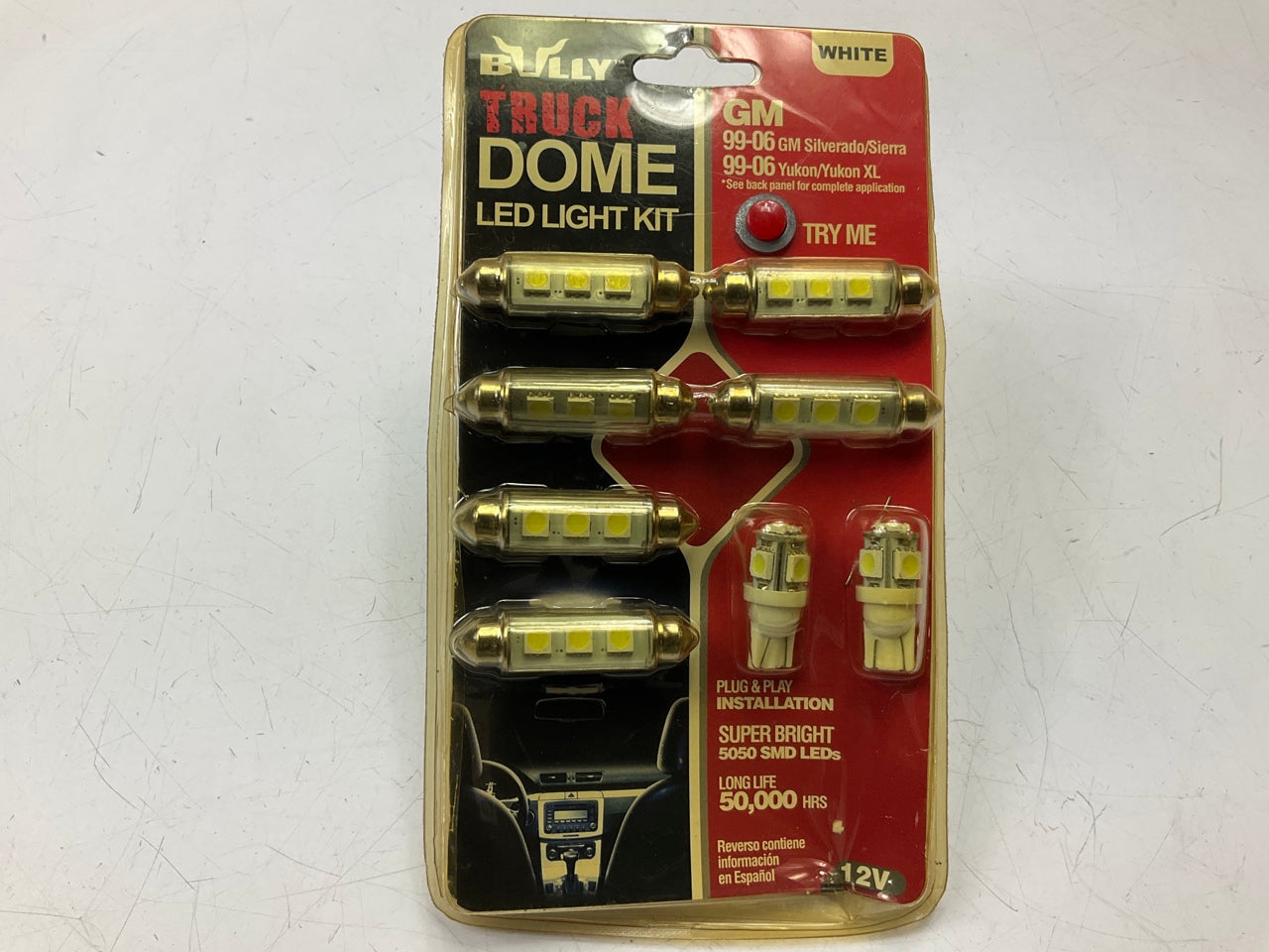 Bully ILT-103 Clear White LED Dome Light Bulb Kit For 1996-2003 GM Truck & SUV