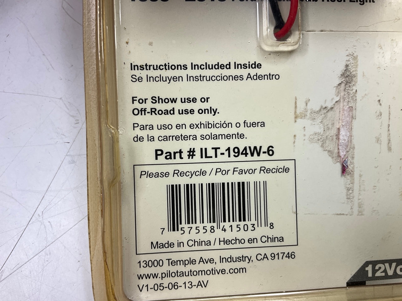 Bully ILT-194W-6 Clear White LED Dome Light Bulb 1999-2013 F-Series Super Duty