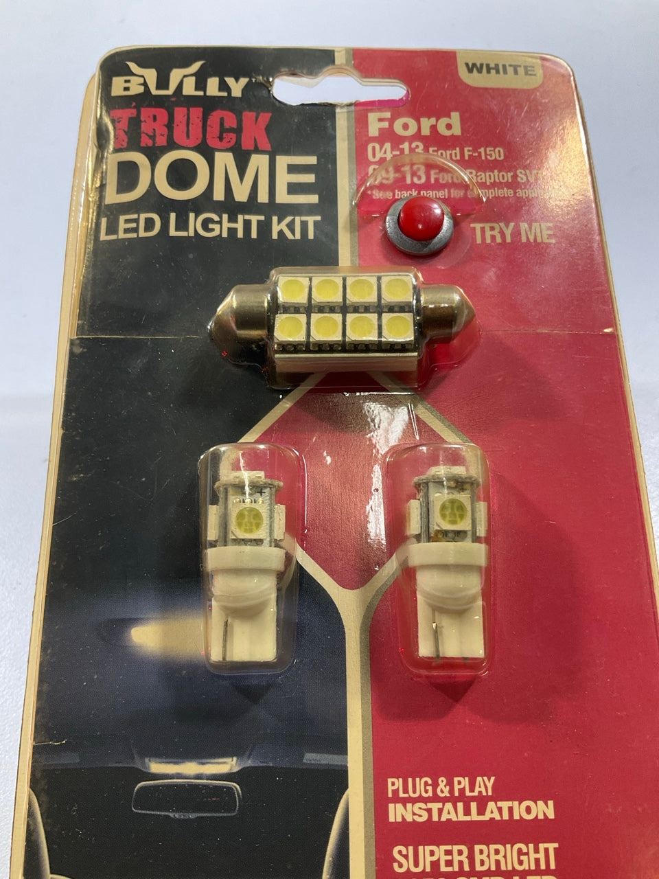 Bully ILT-202W Clear White LED Dome Light Bulb Kit For 2004-2013 Ford F-150