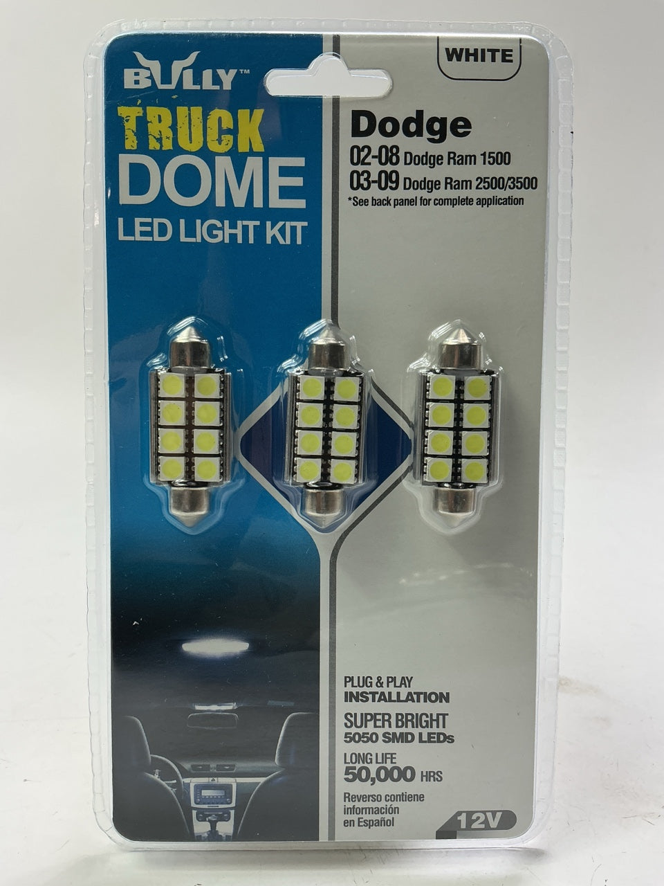 Pilot ILT301WWK - White LED Dome Light Bulb Kit For 03-09 Ram 2500 3500 Pickup
