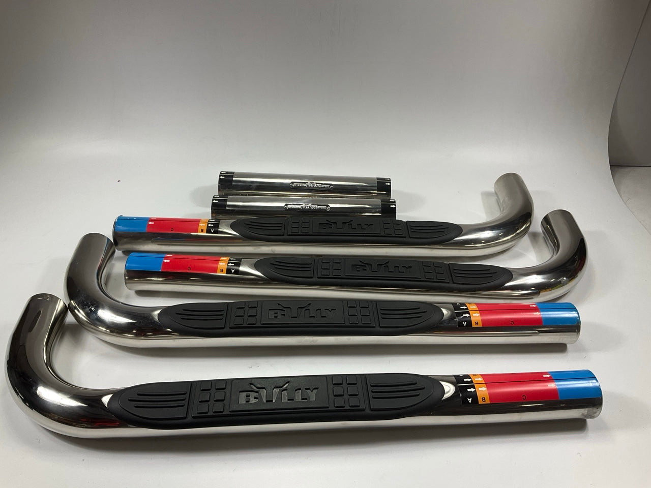 MISSING HARDWARE - Bully 3'' Round Adjustable Nerf Bars Steps 99-13 Silverado