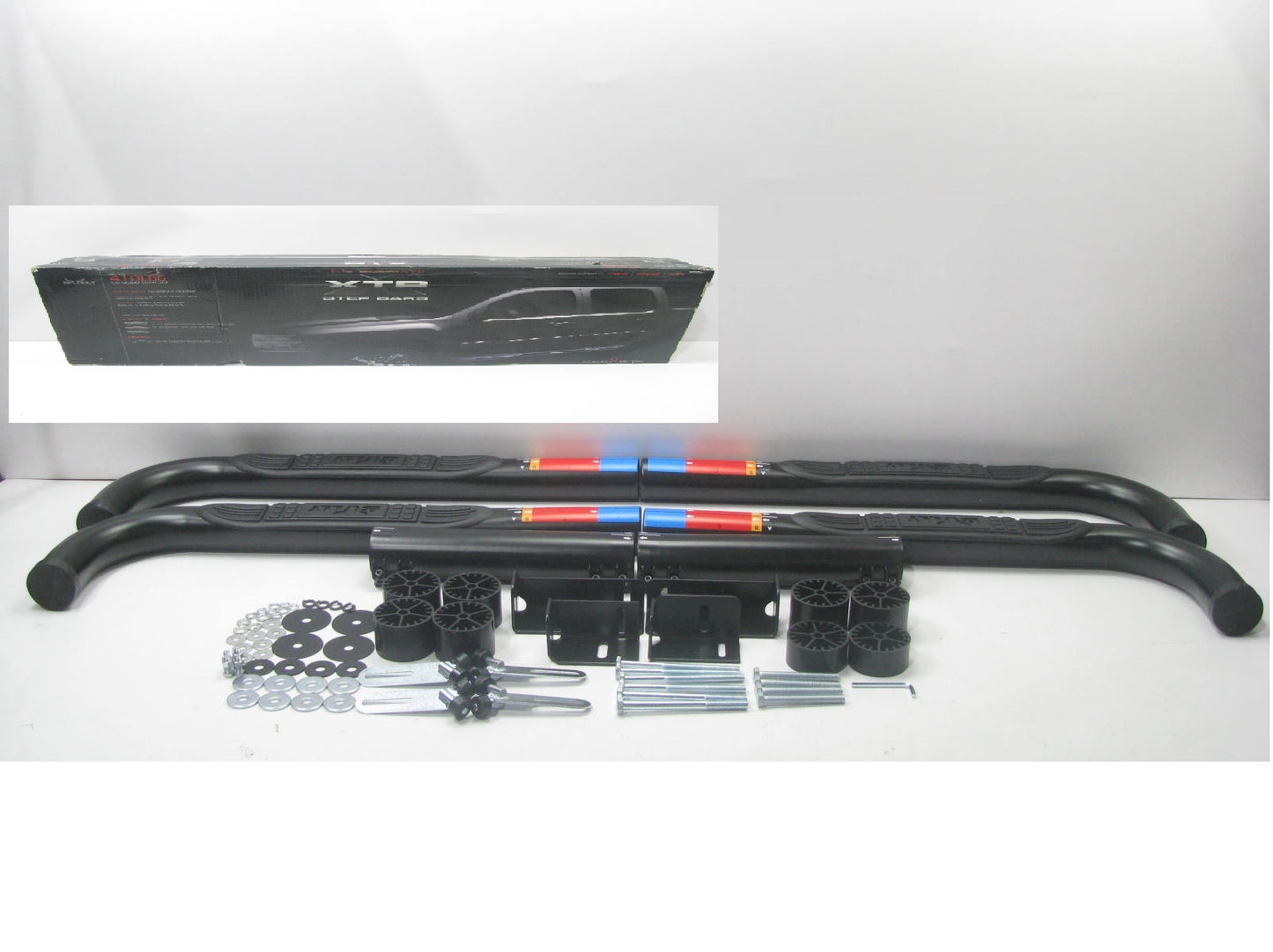 Bully NB-XTRB Black Steel Nerf Bars Running Step Boards 99-13 Silverado Sierra