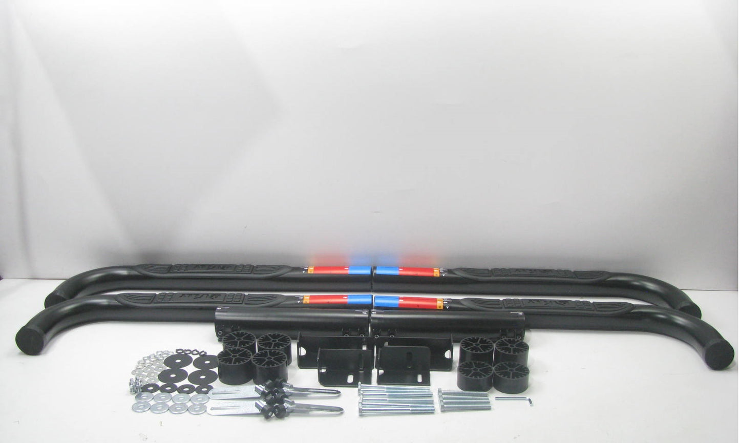 Bully NB-XTRB Black Steel Nerf Bars Running Step Boards 99-13 Silverado Sierra