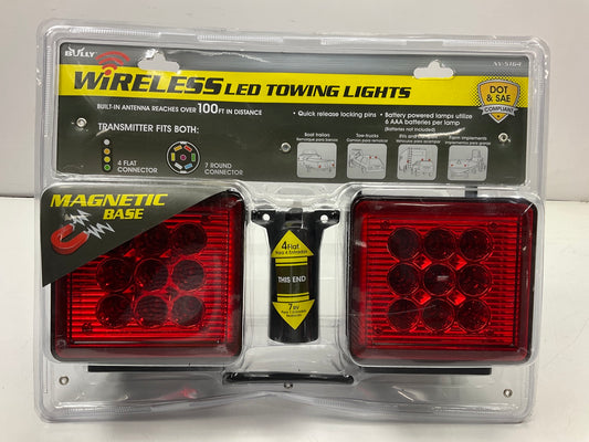 Bully NV-5164 Wireless Trailer Red LED Light Kit With Magnetic Base