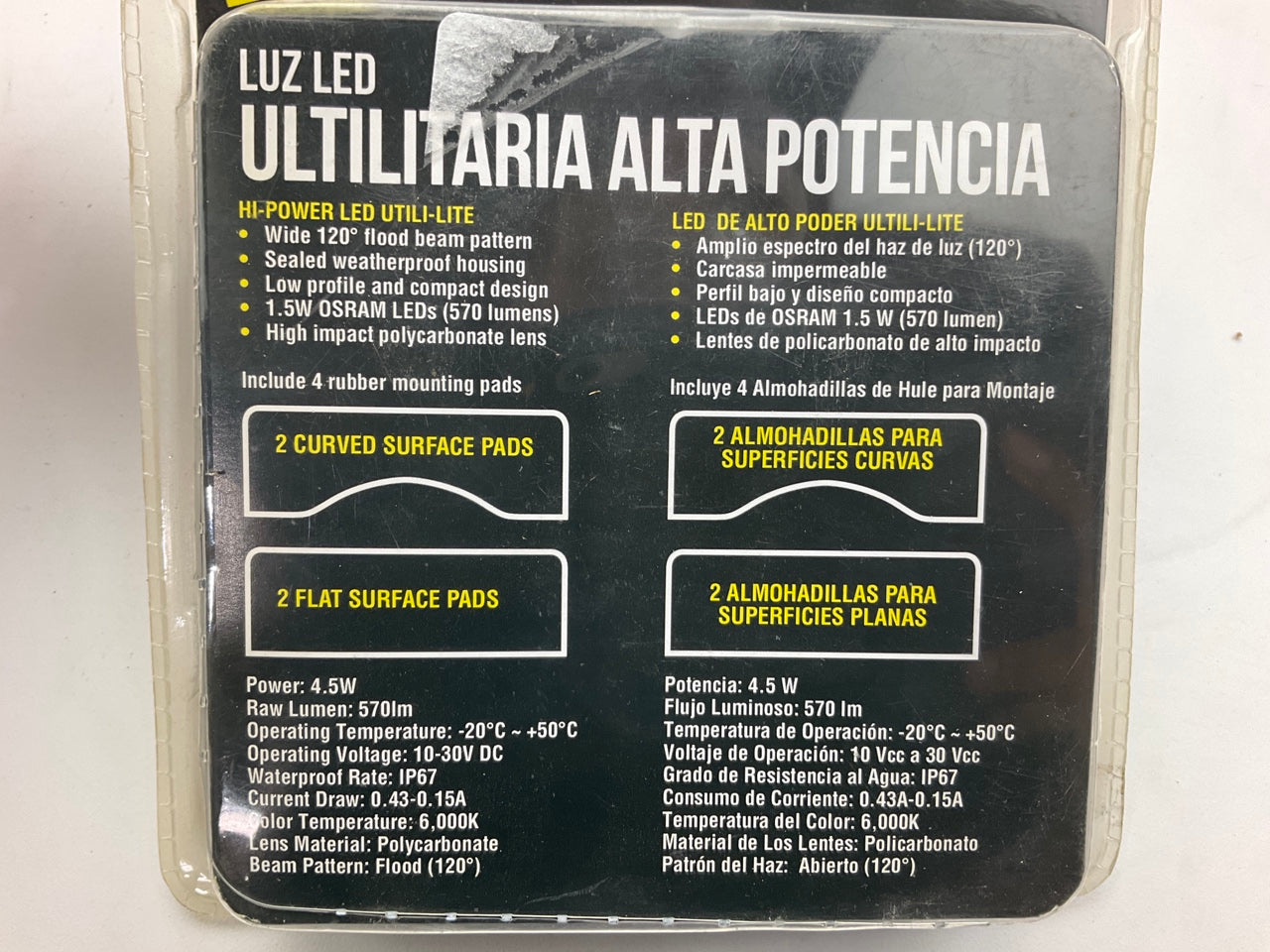 Bully PL-9700W Rock Crawler Hi-Intensity Hi-Power LED Utility Lights 6K White