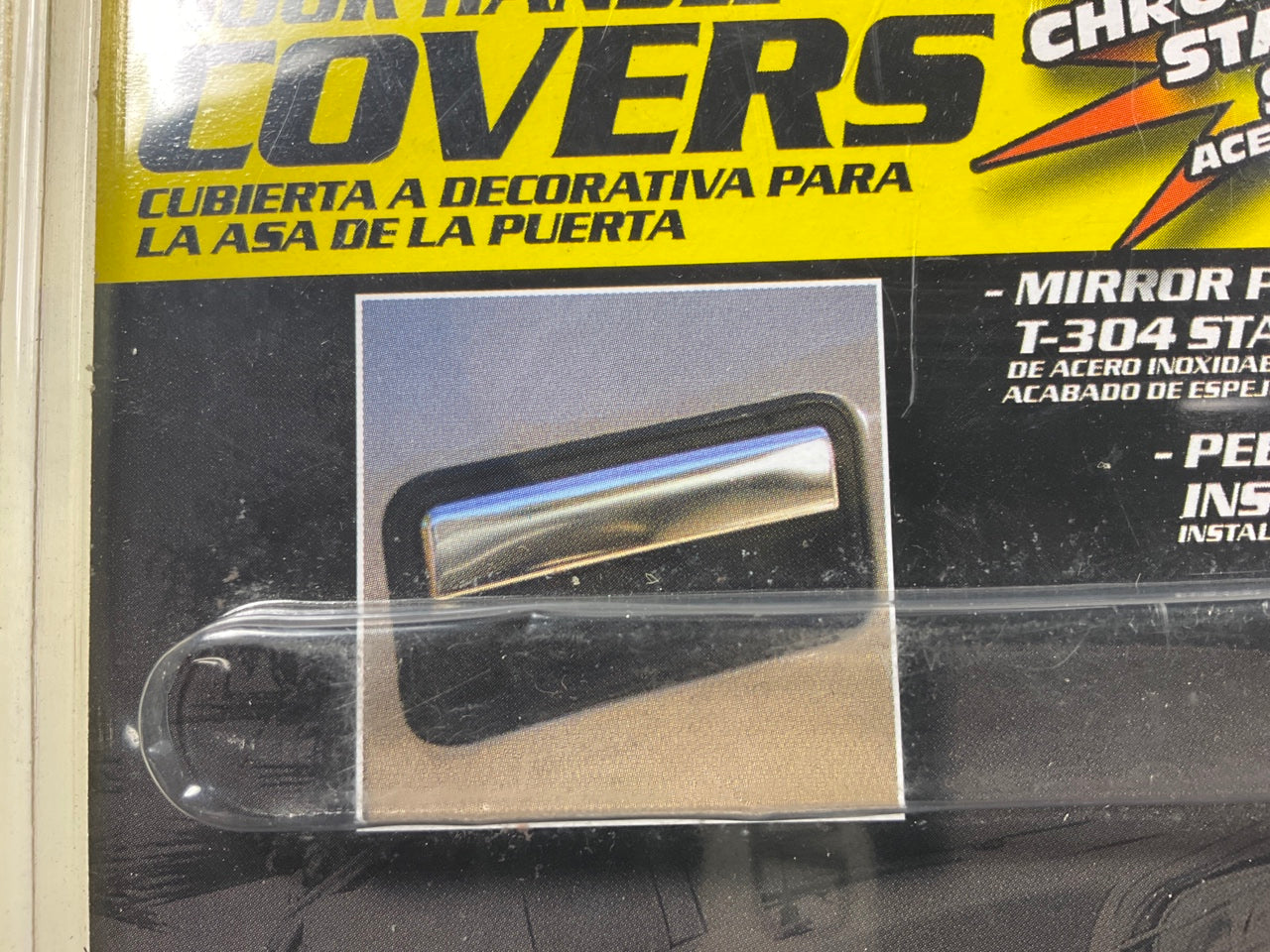 Set Of 2 Bully SDH-101C CHROME Plated Stainless Steel Exterior Door Handle Cover