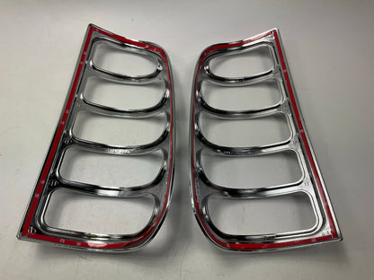 Bully Chrome Taillight Lamp Bezel Covers Set 2000-2007 Ford F-250 Super Duty