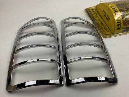 Bully Triple Chrome Plated Taillight Lamp Bezel Covers For 2002-2010 Dodge Ram