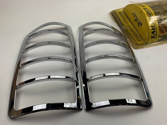Bully Triple Chrome Plated Taillight Lamp Bezel Covers For 2002-2010 Dodge Ram