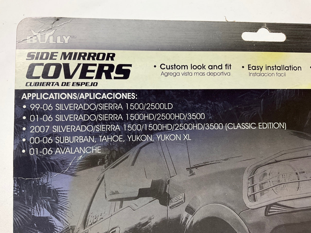 Bully SDM-102C CHROME PLATED Exterior Side Door Mirror Covers