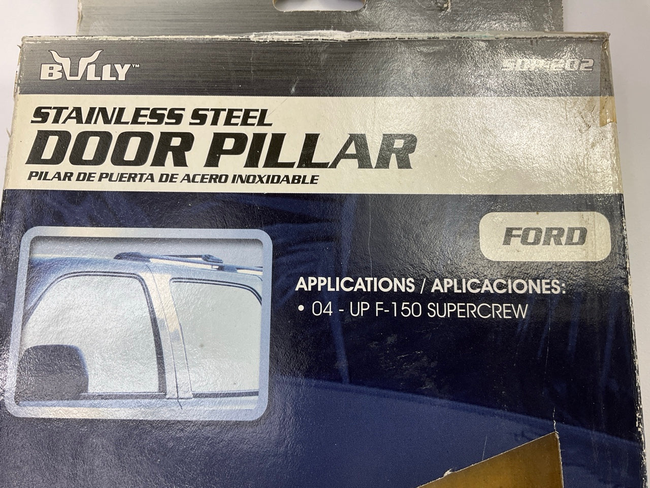 Bully SDP202 Stainless Steel Pillar Post Door Window Trim - 2004-2014 Ford F-150
