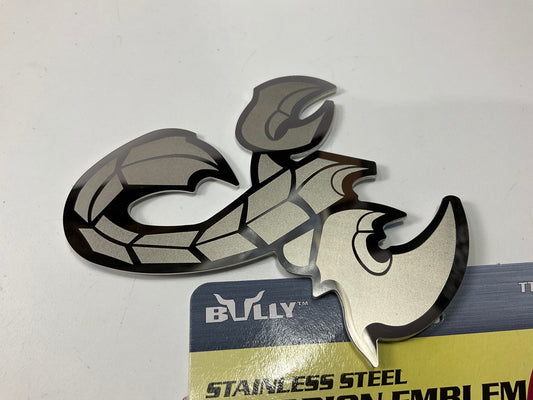 Bully TT-130 UNIVERSAL Stainless Steel Stick-on Scorpion Decal Emblem