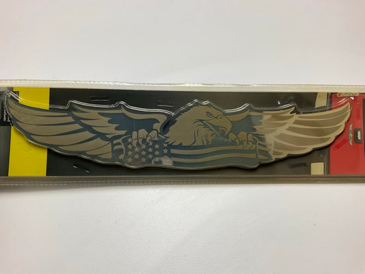 Pilot TT-154 Eagle Stainless Steel Decal Emblem Sticker - Laser Etched USA Flag