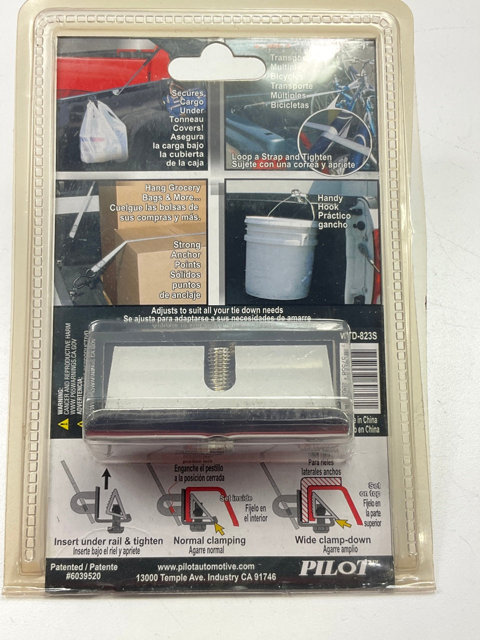 Bully WTD-823S Stainless Steel Clamp-on Truck Bed Tie Down Anchor Points