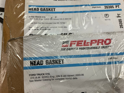 Fel-pro Left & Right Cylinder Head Gaskets - 1997-2019 Ford Triton 6.8L V10