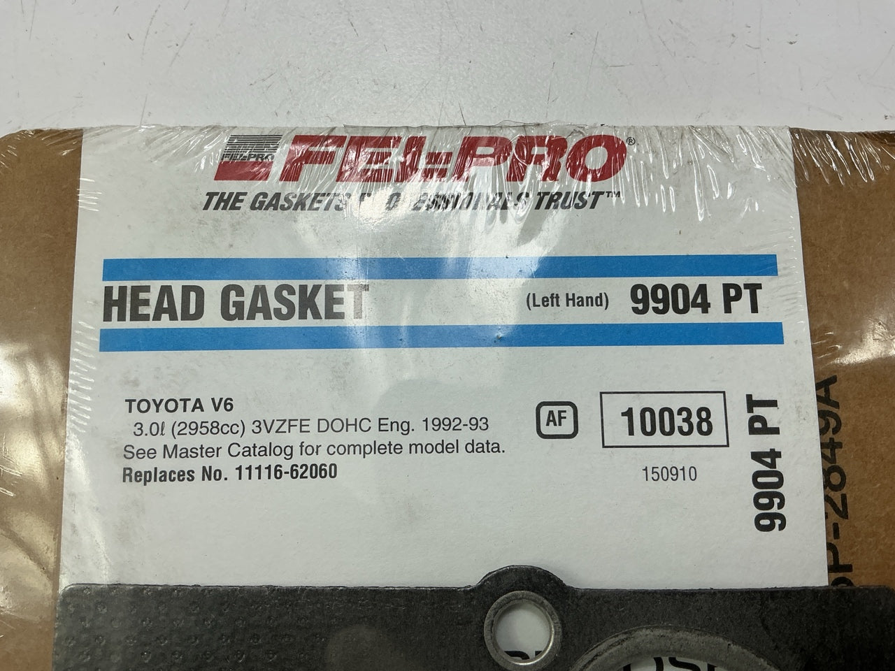 Fel-pro Left & Right Cylinder Head Gaskets 1992-1993 Toyota Camry, ES300 3.0L V6