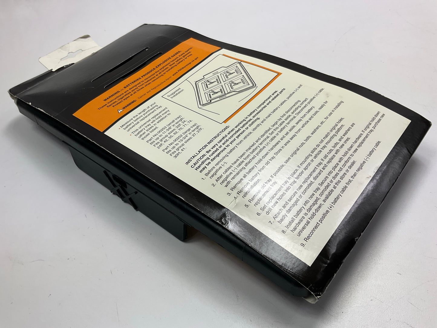 Replacement Battery Tray For Group 27/31 Size With 8'' X 1/4'' Hold Down J-Bolt