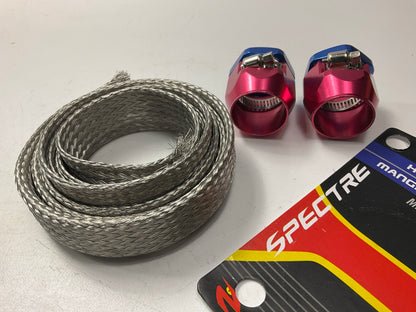 Spectre 3008B Magna-Braid 6-Feet Stainless Steel Hose Sleeve Cover + (2) Clamps
