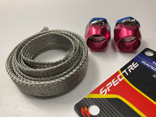 Spectre 3008B Magna-Braid 6-Feet Stainless Steel Hose Sleeve Cover + (2) Clamps