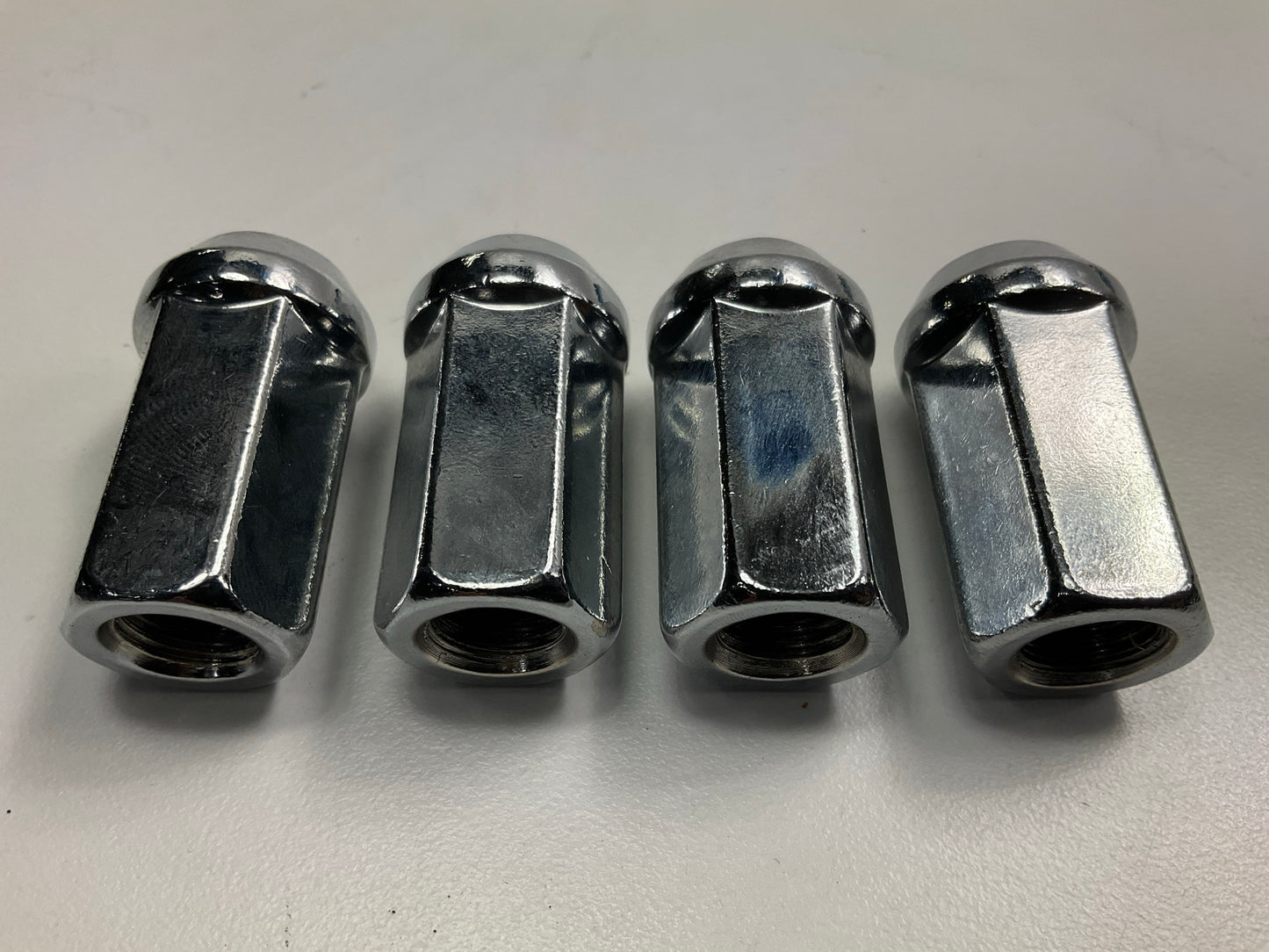 White Knight Chrome Lug Nuts 12MM -1.50 R. H. HEX: 3/4 Hex & Spikes - Set Of 20