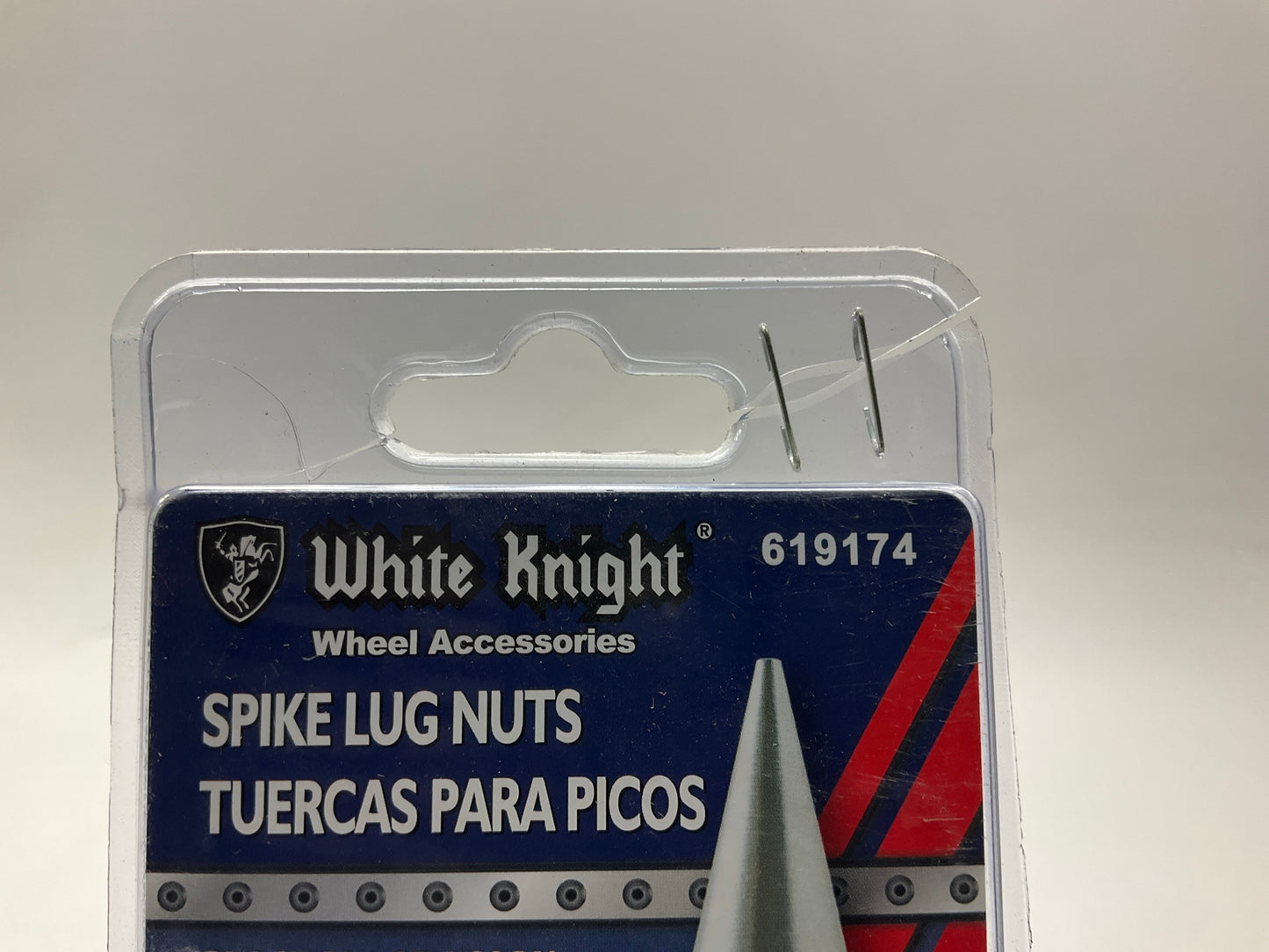 (20) White Knight 619174 Wheel Lug Nuts 12mm-1.50RH + Spike End Caps (Included)