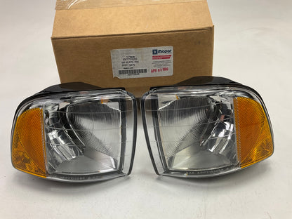 NEW OEM Left & Right Turn Signal Corner Light Lamps PAIR For 1999-2002 Ram SPORT