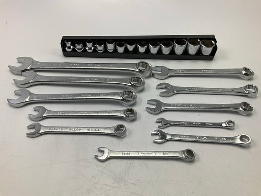 Kraeuter USA 11 Pcs Metric Combination Wrench Set + 14 Piece Metric 3/8'' Sockets