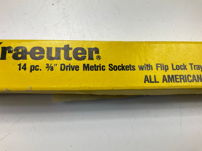 Kraeuter USA 11 Pcs Metric Combination Wrench Set + 14 Piece Metric 3/8'' Sockets
