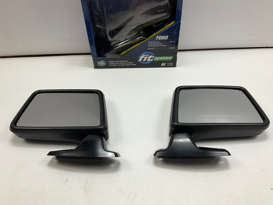 K Source 61001F 61002F Left & Right Manual Mirror Set - 1984-1990 Ford Bronco II