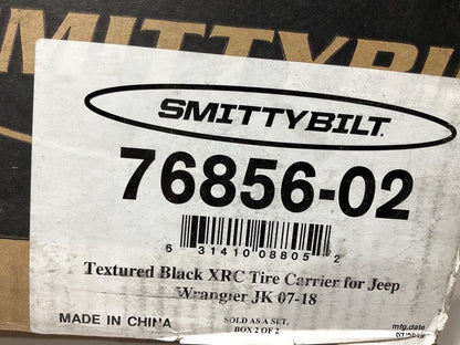 Smittybilt 76856 XRC Gen 1 Rear Bumper With Hitch & Tire Carrier For 2007-18 JK