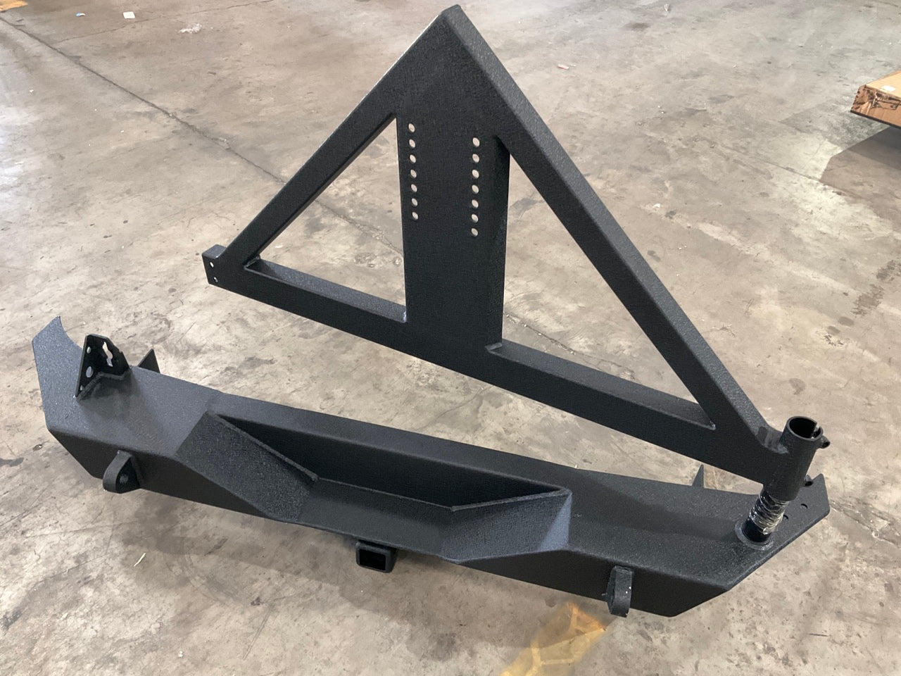 Smittybilt 76856 XRC Gen 1 Rear Bumper With Hitch & Tire Carrier For 2007-18 JK
