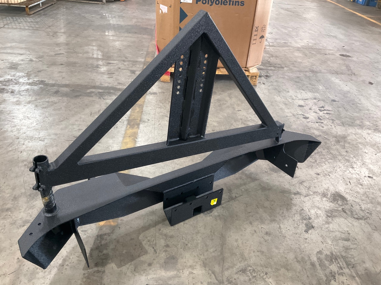 Smittybilt 76856 XRC Gen 1 Rear Bumper With Hitch & Tire Carrier For 2007-18 JK