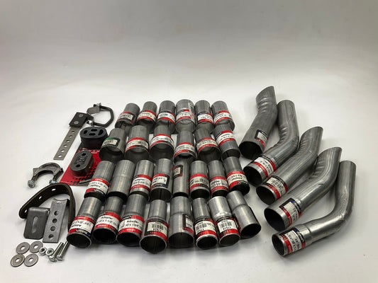 Large Mixed Lot Of Exhaust Adapters, Exhaust Pipe, Hanger - 38 Pcs Total