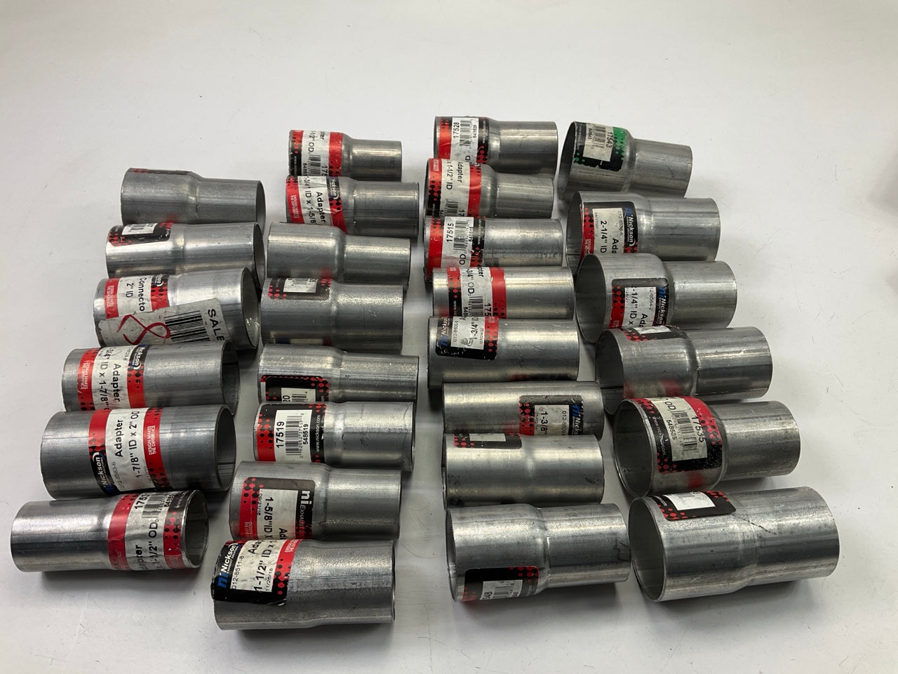 Large Mixed Lot Of Exhaust Adapters, Exhaust Pipe, Hanger - 38 Pcs Total