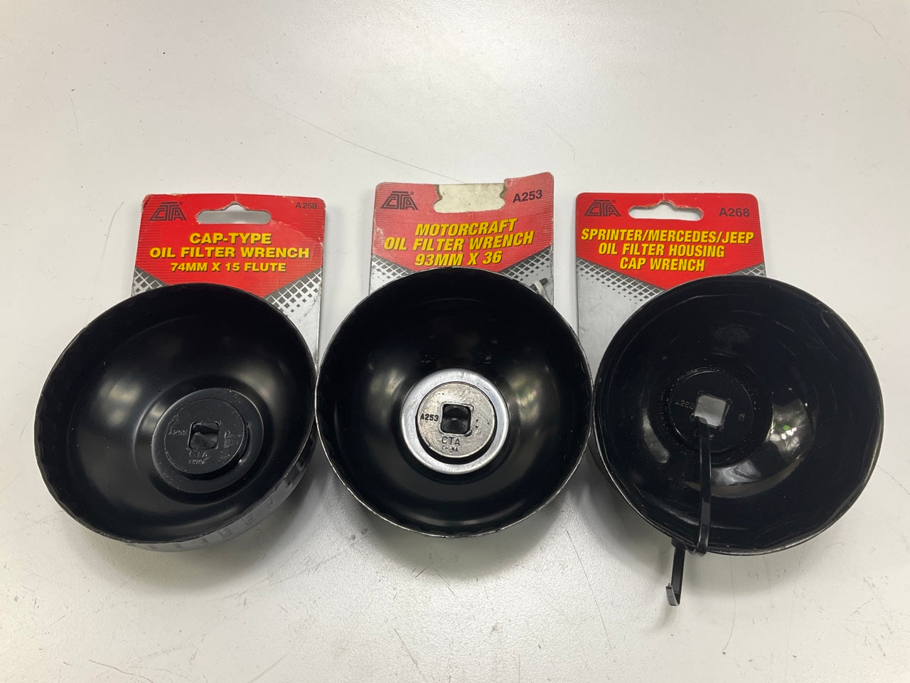 CTA 10-piece Oil Filter Socket Wrench Bundle 65mm-86mm, 10 Common Sizes