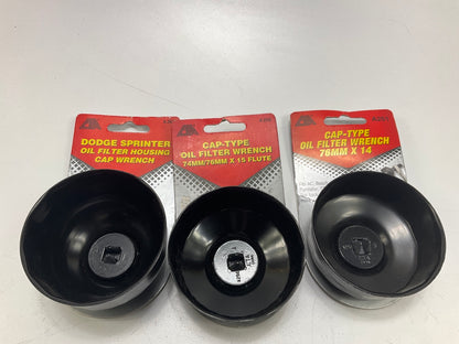 CTA 10-piece Oil Filter Socket Wrench Bundle 65mm-86mm, 10 Common Sizes