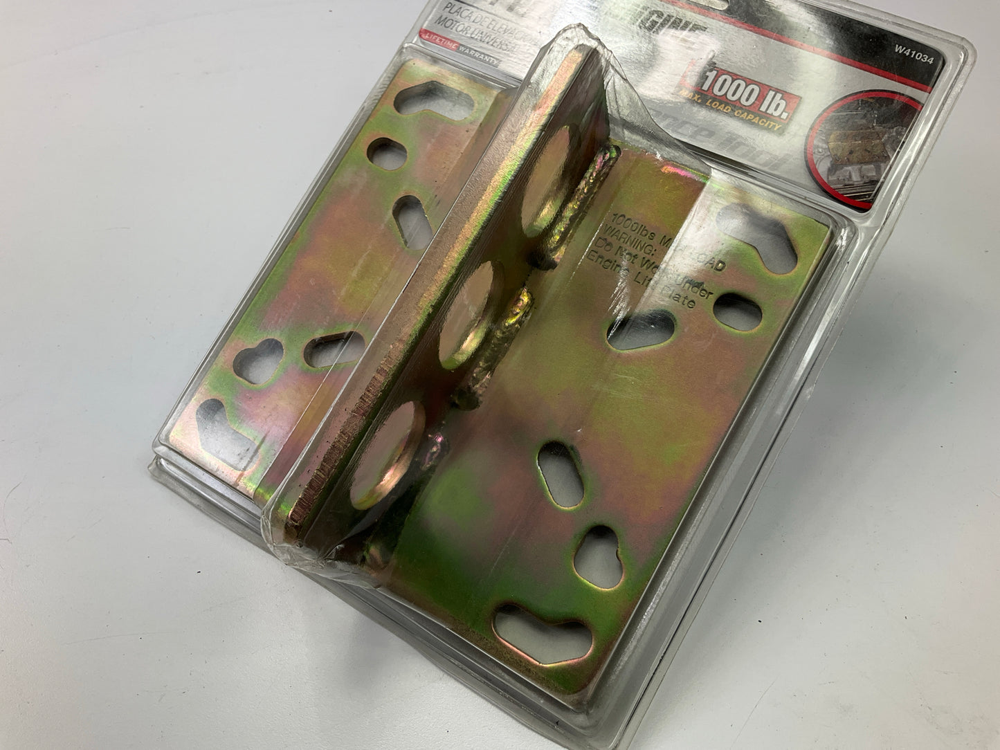 Universal Engine Lift Plate + 34'' Heavy Duty Lift Chain - 1,000 Lbs Max Capacity