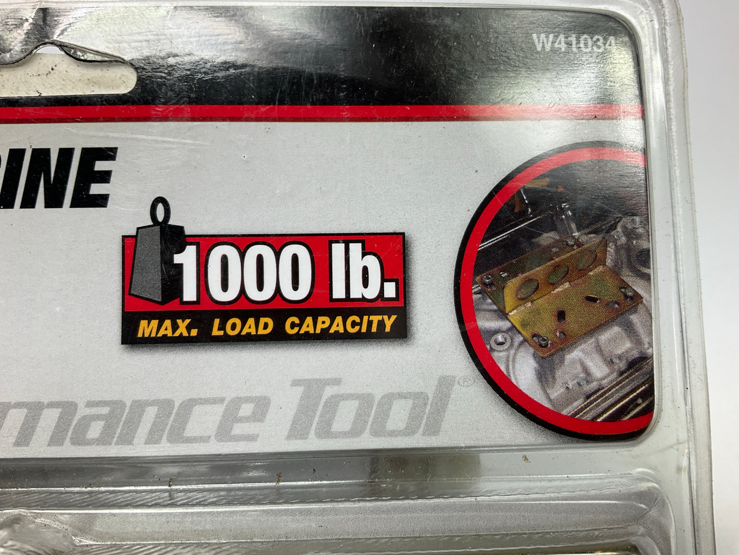 Universal Engine Lift Plate + 34'' Heavy Duty Lift Chain - 1,000 Lbs Max Capacity
