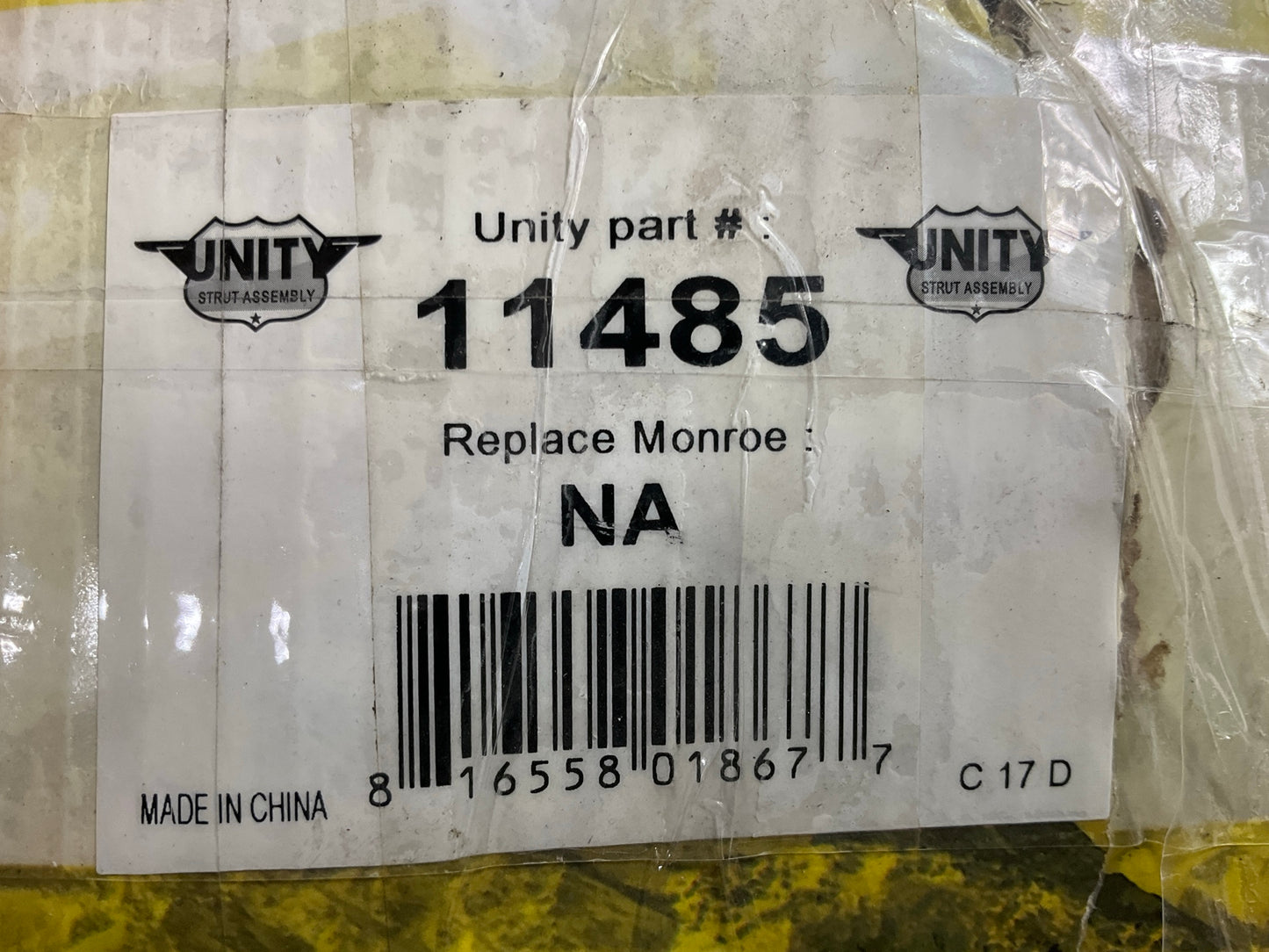 Unity 11485& 11486 Suspension Strut & Coil Spring Set - Front Left & Right