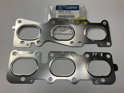 NEW Exhaust Manifold Gasket Set (Left & Right Sides) OEM For 06-18 Hyundai V6