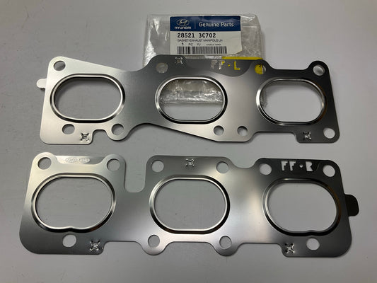 NEW Exhaust Manifold Gasket Set (Left & Right Sides) OEM For 06-18 Hyundai V6