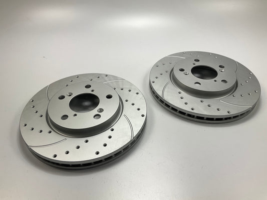 OUT OF BOX - Front Left & Right Brake Rotors For 2005-2010 Honda Odyssey